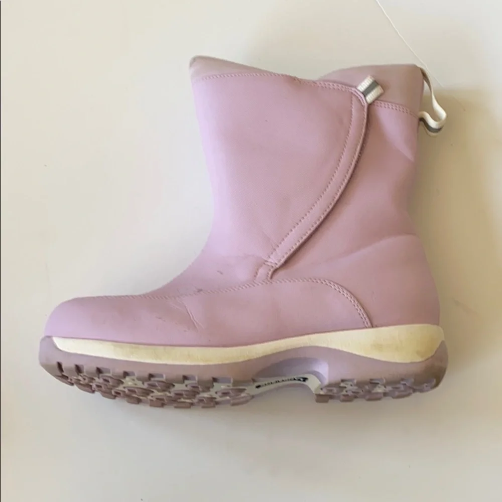 Lands' End pink snow boots